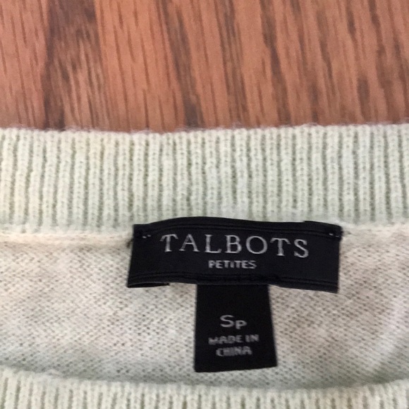 Talbots crew neck lambswool blend sweater - Picture 3 of 7